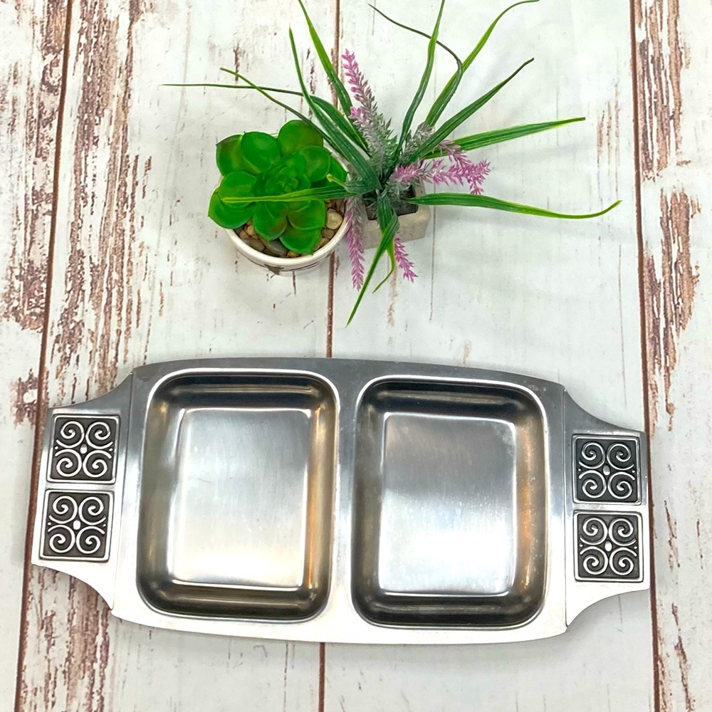 Serving Platter Fashion Stainless Rogers-Insilco